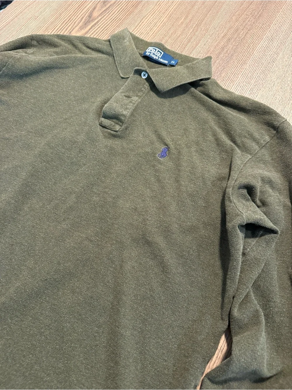 Ralph Lauren Olive Green Long-Sleeve Polo
